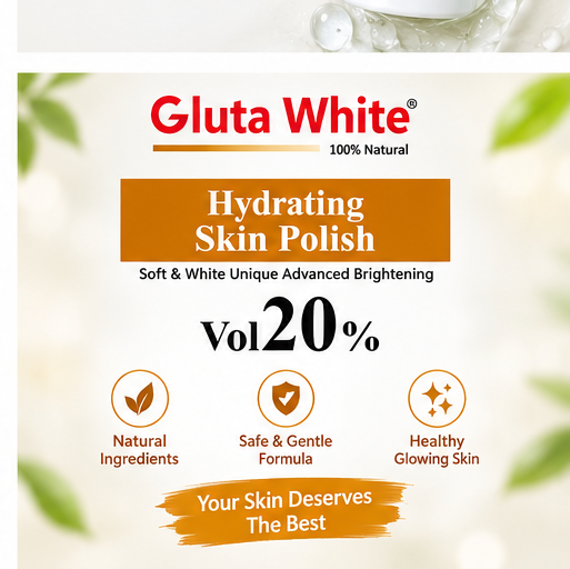 Gluta white Hydrating skin polish 20% praben free