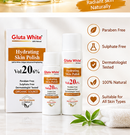 Gluta white Hydrating skin polish 20% praben free