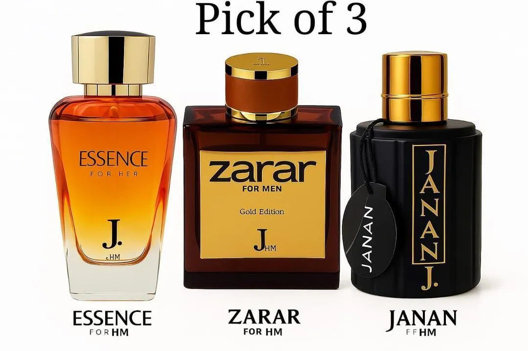 Alcohol-free unisex prefume set 3 pack 100ml