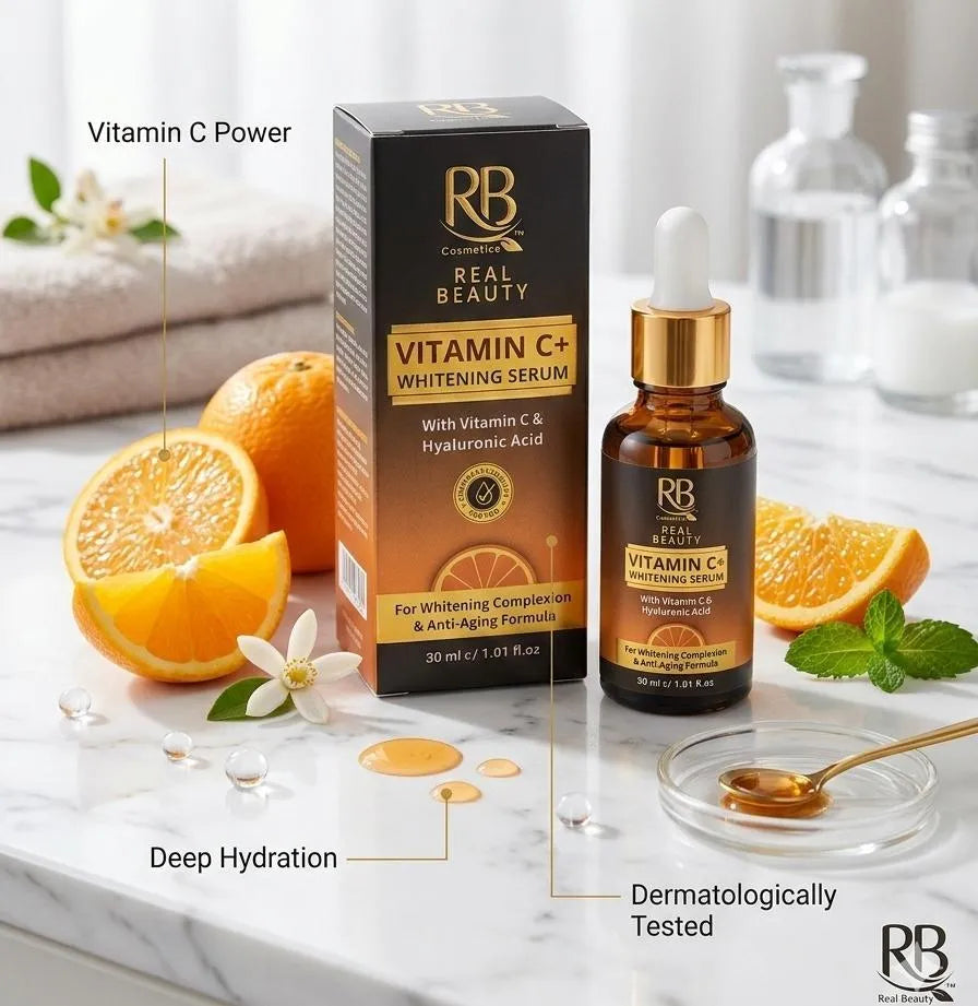 Vitamin c+ serum for glowing skin