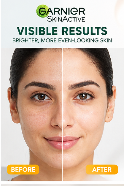 Garnier Bright Complete Vitamin C Booster Serum 30ml – Dark Spot Care & Brightening Facial Serum