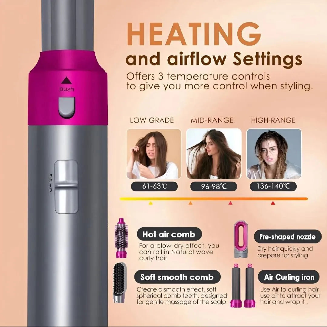 5In 1 hair styling strightner
