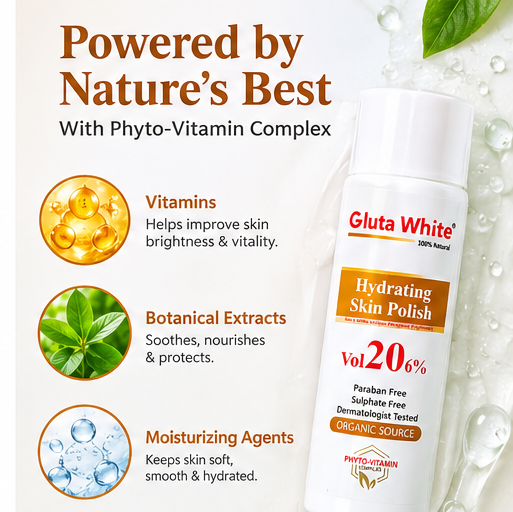 Gluta white Hydrating skin polish 20% praben free