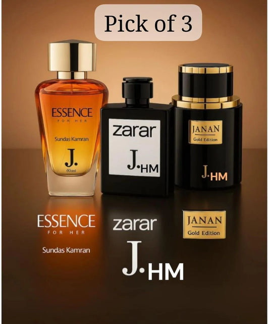 Alcohol-free unisex prefume set 3 pack 100ml