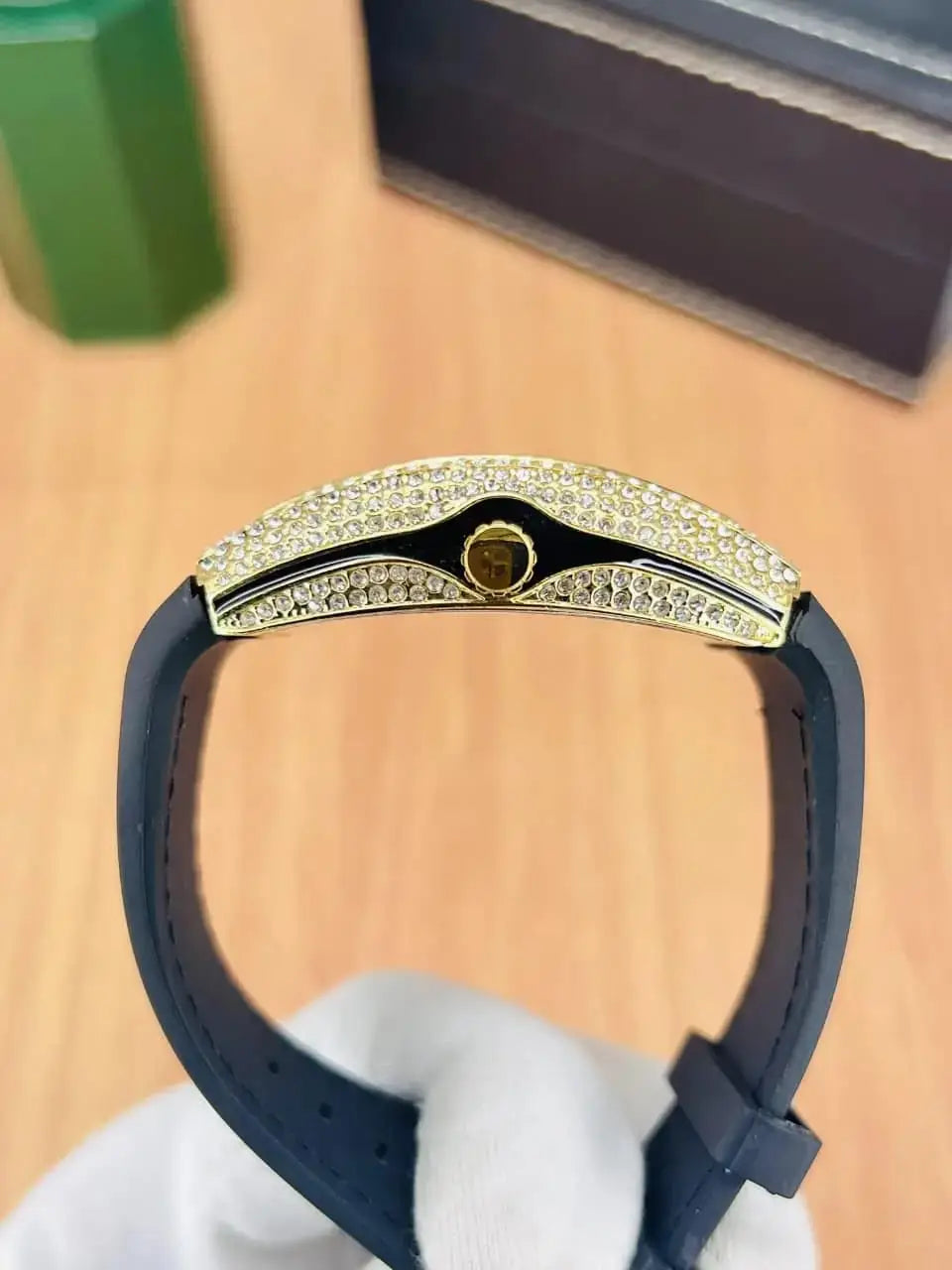 Frank Muller Gold diamond watch